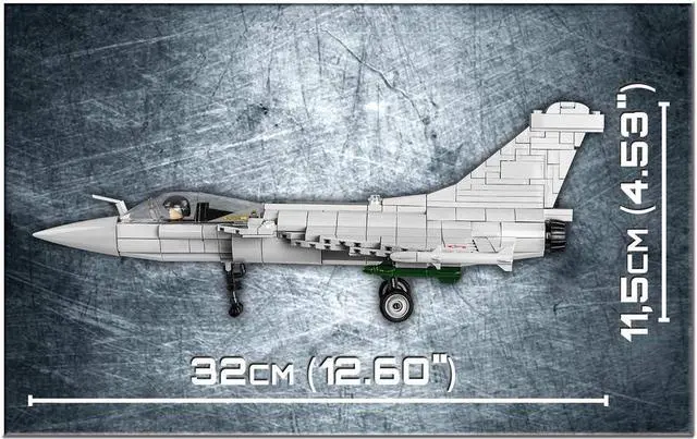 Alt view image 6 of 7 - COBI Armed Forces Dassault Rafale C Fighter Aircraft 1:48 Model Block Set # 5802