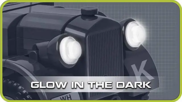 Alt view image 5 of 7 - COBI Historical Collection German 1937 Horch 901 (Kfz.15) Off-Road Car Model Building Block Set #2405