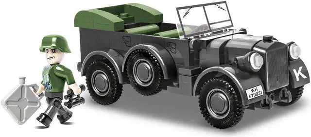 Main image of COBI Historical Collection German 1937 Horch 901 (Kfz.15) Off-Road Car Model Building Block Set #2405