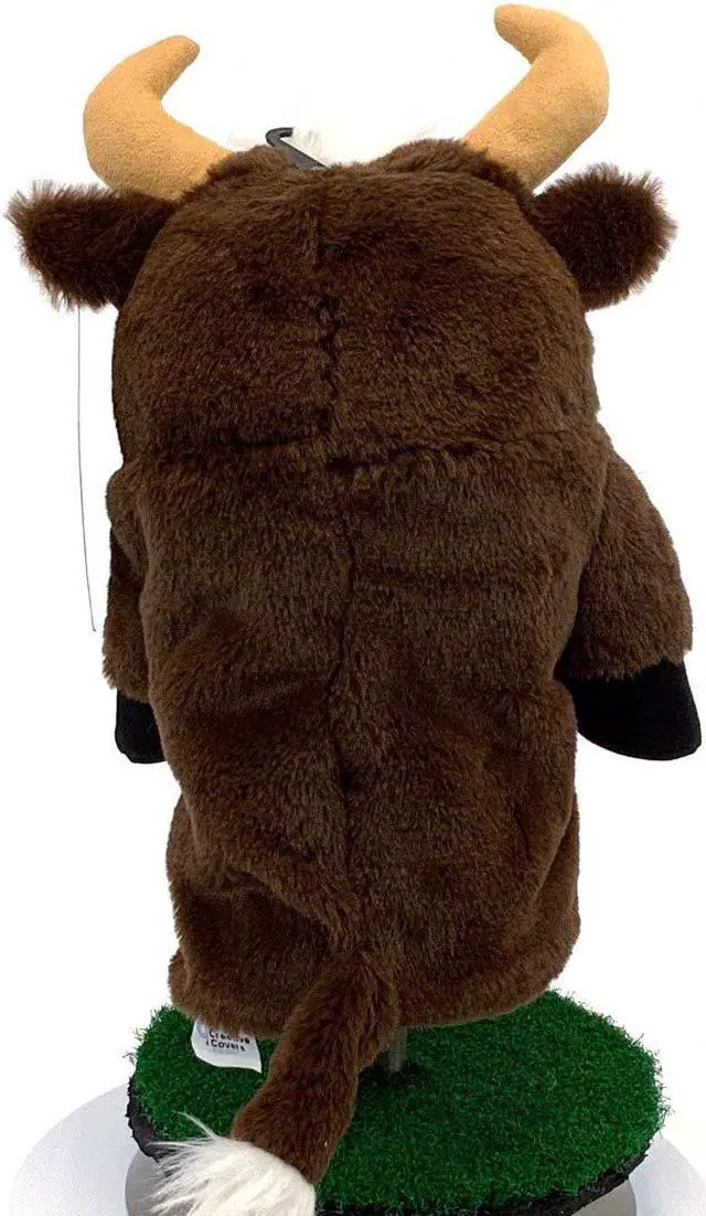 Alt view image 3 of 5 - Creative Covers PGA Sergio Garcia Brown Spanish Bull Golf Club Head Cover, Novelty Plush Headcovers, For Woods And Drivers