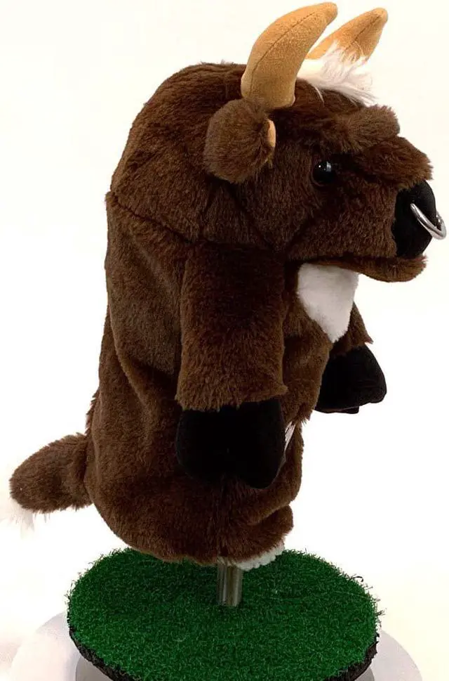 Alt view image 5 of 5 - Creative Covers PGA Sergio Garcia Brown Spanish Bull Golf Club Head Cover, Novelty Plush Headcovers, For Woods And Drivers