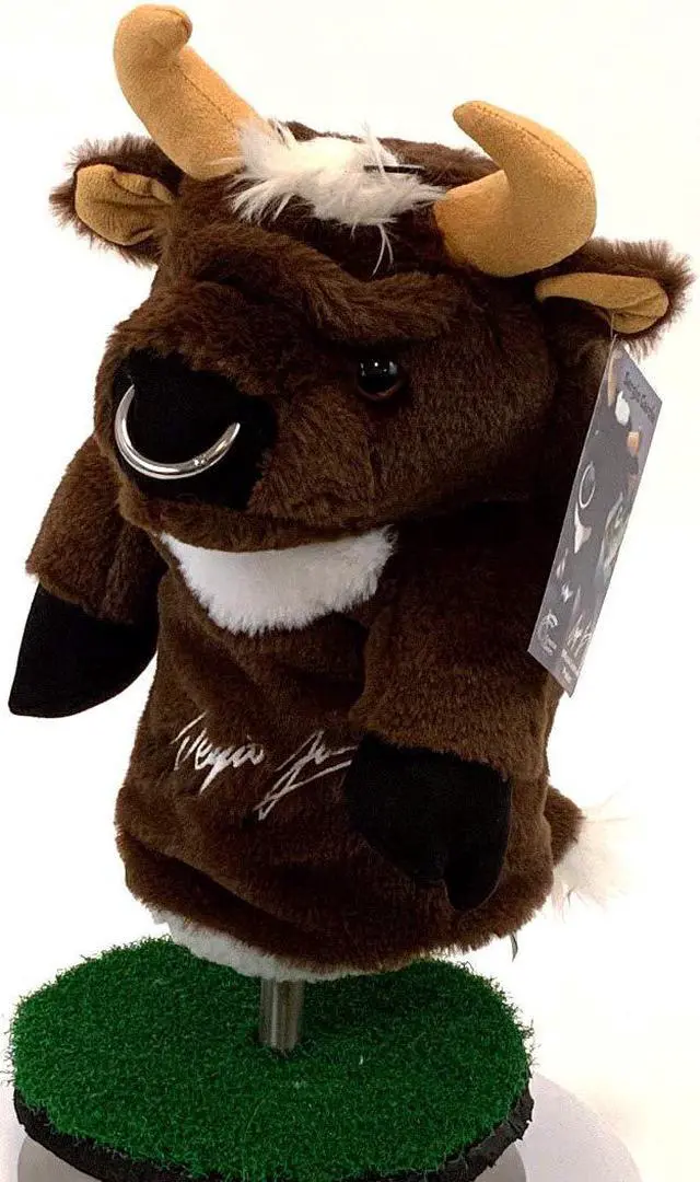 Main image of Creative Covers PGA Sergio Garcia Brown Spanish Bull Golf Club Head Cover, Novelty Plush Headcovers, For Woods And Drivers