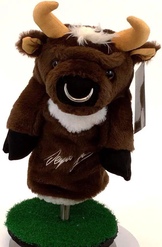 Alt view image 2 of 5 - Creative Covers PGA Sergio Garcia Brown Spanish Bull Golf Club Head Cover, Novelty Plush Headcovers, For Woods And Drivers