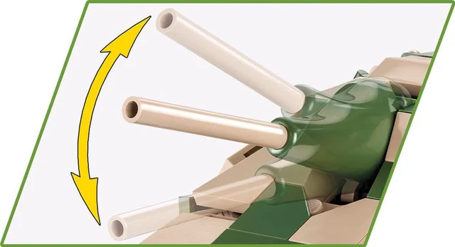 Alt view image 6 of 7 - COBI TOYS World War II Jagdpanzer 38 Sd.Kfz. 138/2 Hetzer Tank - Model WW2 Interlocking Building Block Set # 2558