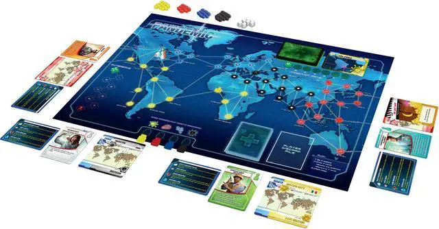 Alt view image 3 of 8 - Pandemic Board Game By Z-Man Games - A Family Cooperative Board Game