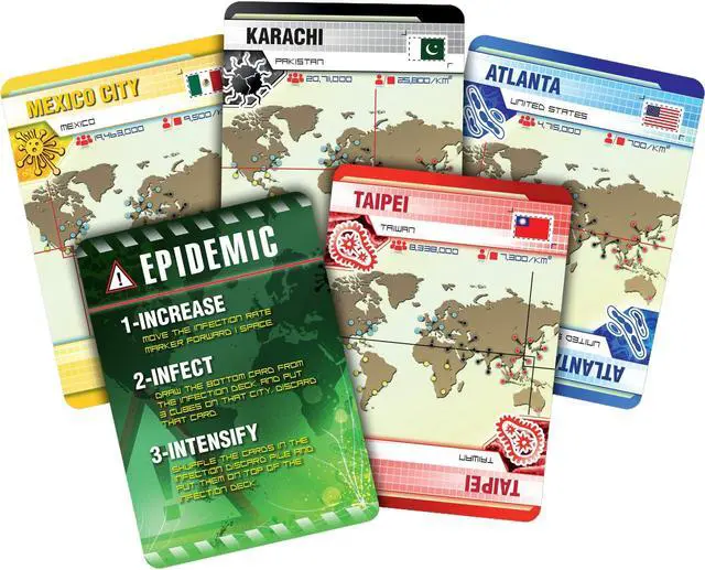 Alt view image 5 of 8 - Pandemic Board Game By Z-Man Games - A Family Cooperative Board Game