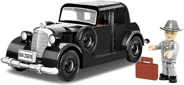 Main image of COBI TOYS World War II 1937 Mercedes-Benz W143 Type 230 Car - Model WW2 Interlocking Building Block Set # 2251