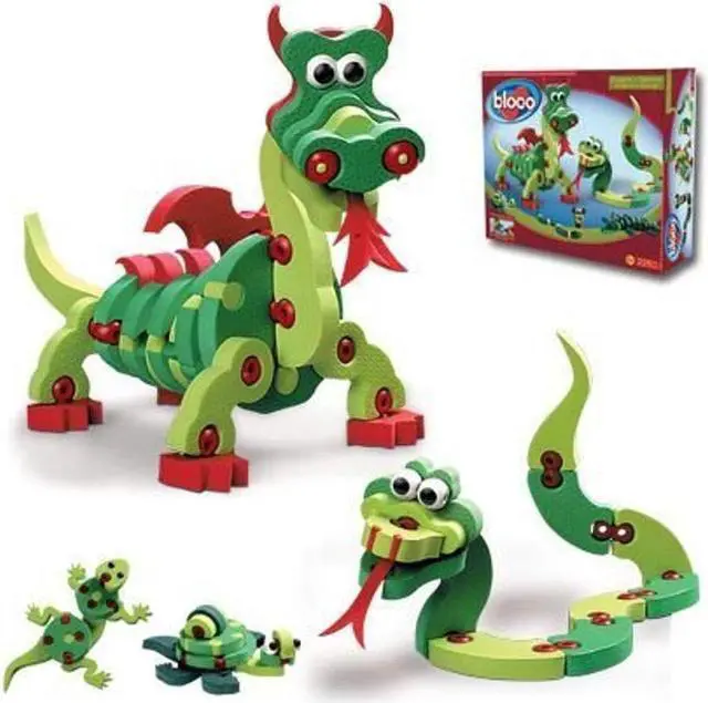 Alt view image 2 of 2 - "Bloco Toys - Dragons and Reptiles"