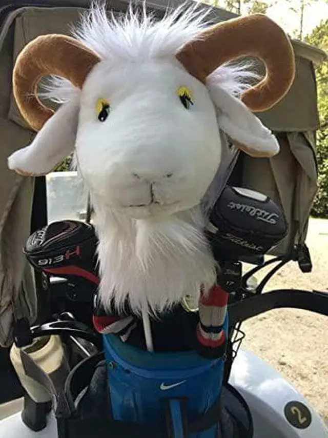 Alt view image 3 of 3 - Creative Covers Mountain Goat Golf Club Head Cover, Singing Headcover, For Woods And Drivers