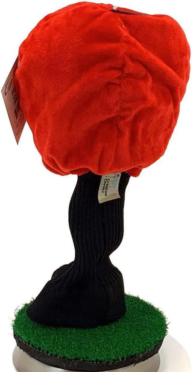 Alt view image 3 of 6 - Creative Covers Skull Red Golf Club Head Cover, Novelty Plush Headcovers, For Woods And Drivers