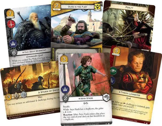 Alt view image 5 of 5 - A Game of Thrones The Card Game Second Edition Core Set | Epic Battle Game | Strategy Game for Adults and Teens | Ages 14+ | 2-4 Players | Average Playtime 1-2 Hours | Made by Fantasy Flight Games