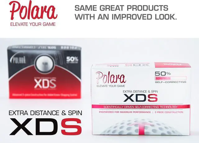 Alt view image 2 of 7 - Polara XDS 3-Piece Golf Balls, For Extra Distance & Spin - 1 Dozen White