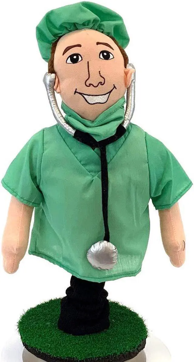 Alt view image 2 of 5 - Creative Covers Doctor Golf Club Head Cover, Novelty Plush Headcovers, For Woods And Drivers