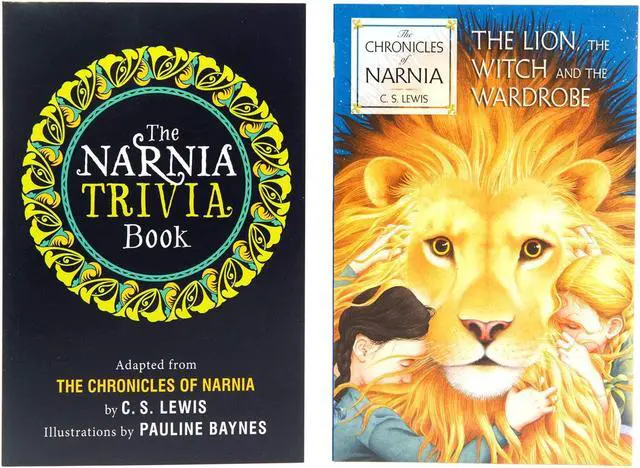 Alt view image 4 of 7 - The Chronicles of Narnia 8 Book Box Set By C.S. Lewis and Trivia Book - The Lion The Witch and the Wardrobe Prince Caspian, The Horse and His Boy, The Last Battle The Magicians Nephew The Silver Chair