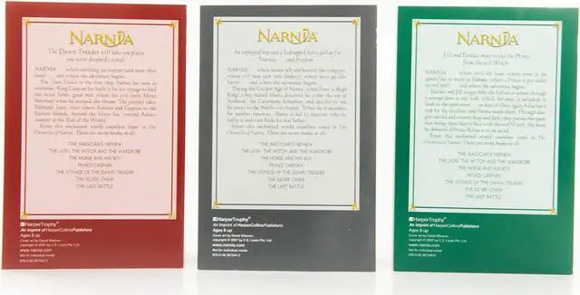 Alt view image 6 of 7 - The Chronicles of Narnia 8 Book Box Set By C.S. Lewis and Trivia Book - The Lion The Witch and the Wardrobe Prince Caspian, The Horse and His Boy, The Last Battle The Magicians Nephew The Silver Chair
