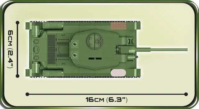 Alt view image 4 of 6 - COBI Historical Collection WWII T-34-85 Green Model Building Block Set