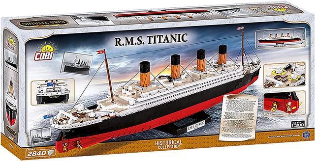 Alt view image 3 of 8 - COBI Historical Collection R.M.S Titanic 1:300 Model Building Block Set # 1916