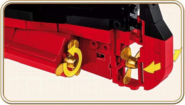 Alt view image 6 of 8 - COBI Historical Collection R.M.S Titanic 1:300 Model Building Block Set # 1916