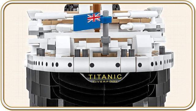 Alt view image 8 of 8 - COBI Historical Collection R.M.S Titanic 1:300 Model Building Block Set # 1916