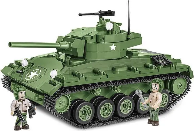 Main image of COBI TOYS World War II M24 Chaffee Army Tank - Model WW2 Interlocking Building Block Set # 2543