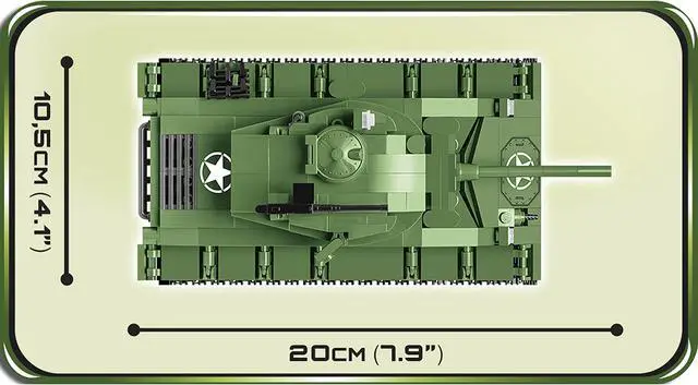 Alt view image 5 of 7 - COBI TOYS World War II M24 Chaffee Army Tank - Model WW2 Interlocking Building Block Set # 2543