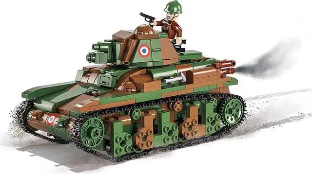 Alt view image 5 of 7 - COBI TOYS World War II Renault R-35 Tank - Model WW2 Interlocking Building Block Set # 2553
