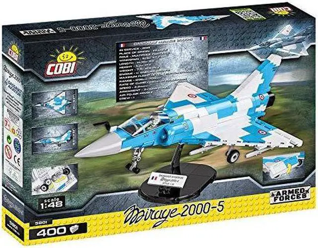 Alt view image 9 of 14 - COBI 5801 Historical Collection Set Brick Model Mirage 2000-5 Plane Building Kit