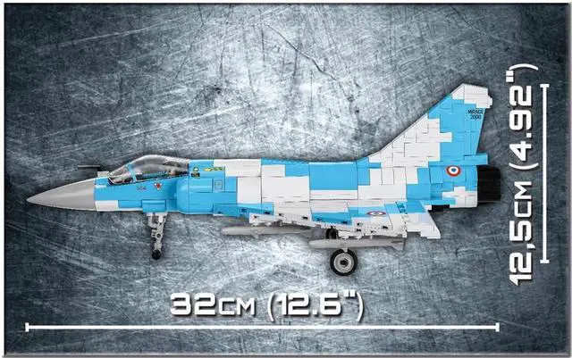 Alt view image 14 of 14 - COBI 5801 Historical Collection Set Brick Model Mirage 2000-5 Plane Building Kit
