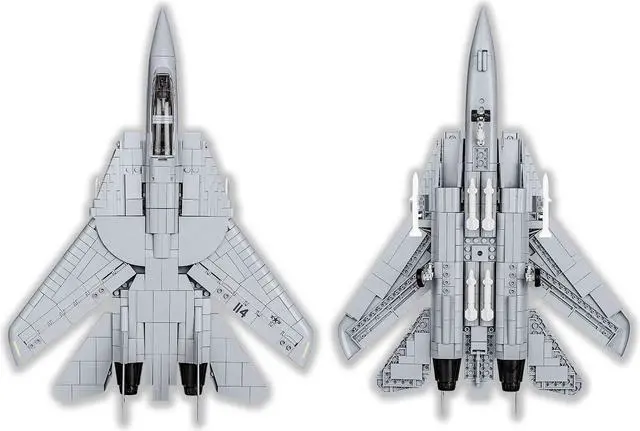 Alt view image 6 of 7 - COBI TOYS Top Gun Maverick F-14A Tomcat Fighter Plane - Model Interlocking Building Block Set # 5811