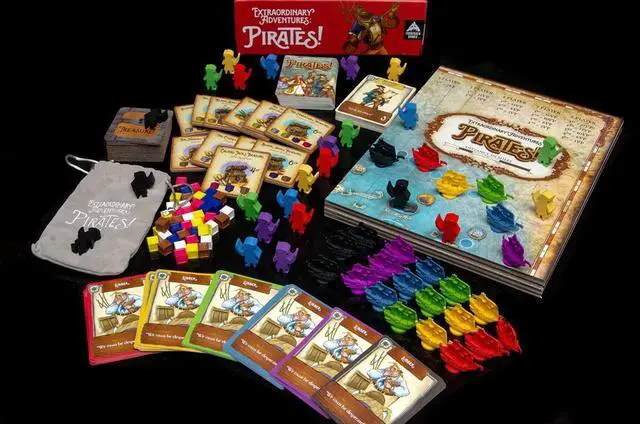 Alt view image 7 of 7 - Extraordinary Adventures Pirates Family Fun Board Game Forbidden Games