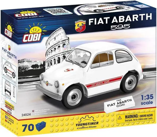 Alt view image 2 of 4 - COBI TOYS Youngtimer Collection Fiat Abarth 595 Car - Model Interlocking Building Block Set # 24524