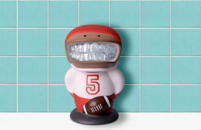 Alt view image 3 of 3 - Retainer Buddy Soccer Player - Sanitary Orthodontic Storage for Retainers Clear Aligners and Mouth Guards - A Clean Stylish Case Alternative