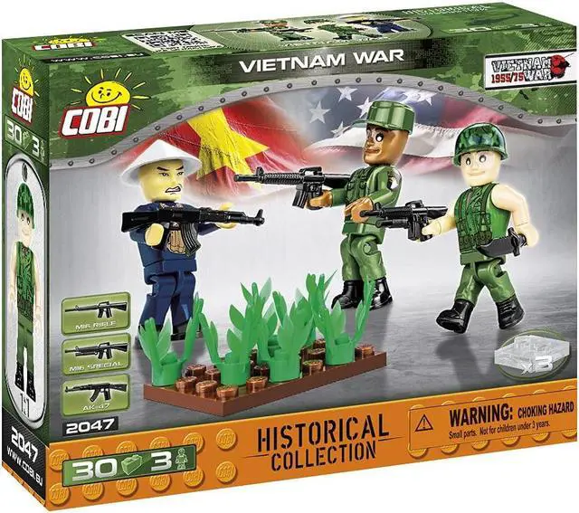 Alt view image 2 of 3 - COBI TOYS Historical Collection Vietnam War US Army Soldiers Figures  - Model Interlocking Building Block Set # 2047