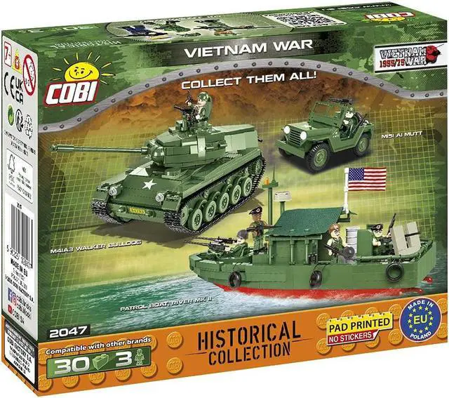 Alt view image 3 of 3 - COBI TOYS Historical Collection Vietnam War US Army Soldiers Figures  - Model Interlocking Building Block Set # 2047