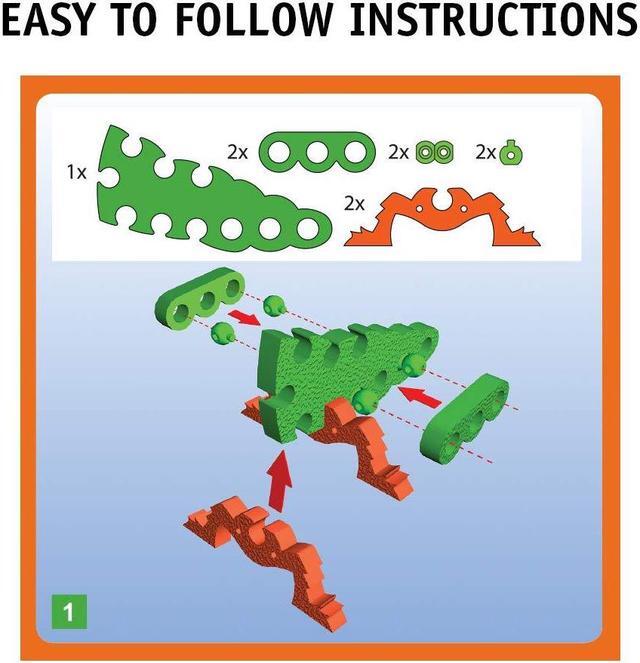 Alt view image 3 of 3 - Bloco Toys - Scorpions and Insects - Educational STEM Toy - Scorpion, Grasshopper, and Dragonfly Animals - DIY Modular Building Construction Set (162 Pieces)