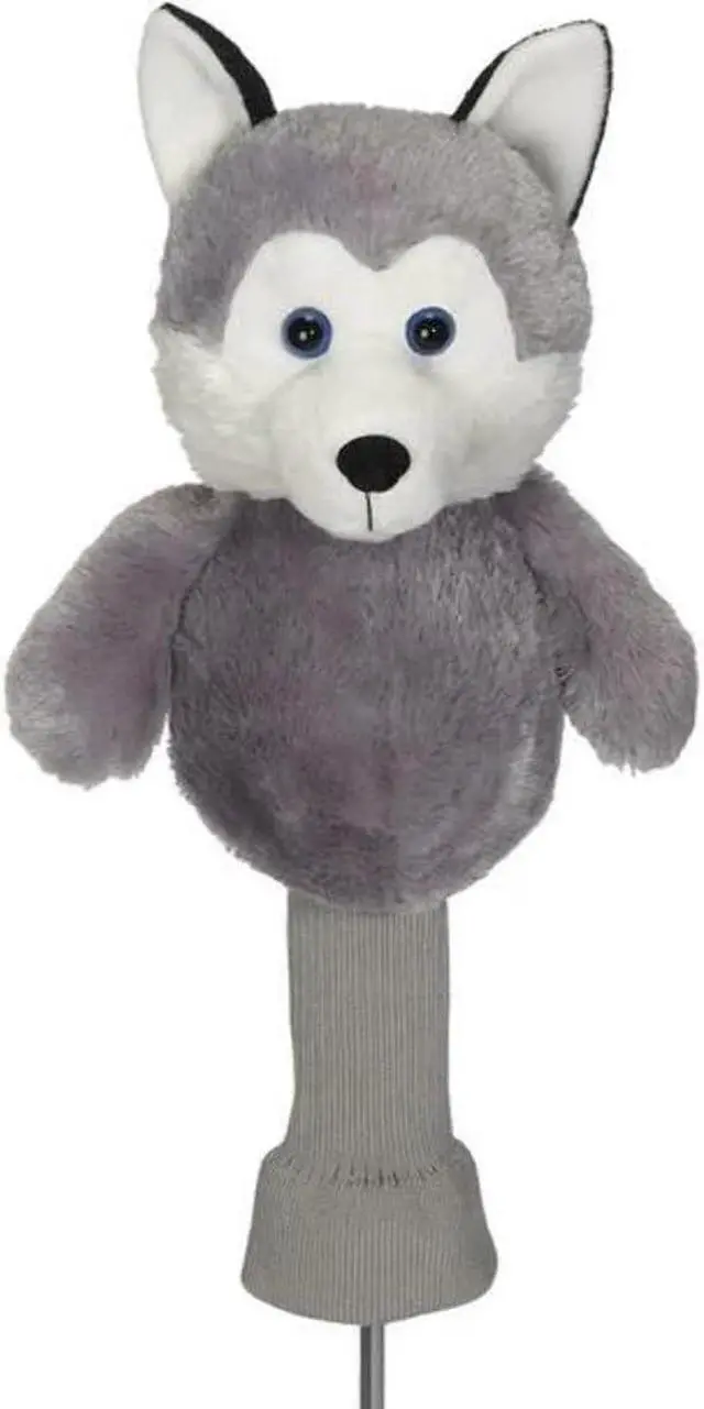 Alt view image 2 of 3 - Creative Covers Hacker The Husky Golf Club Head Cover, Novelty Plush Headcovers, For Woods And Drivers