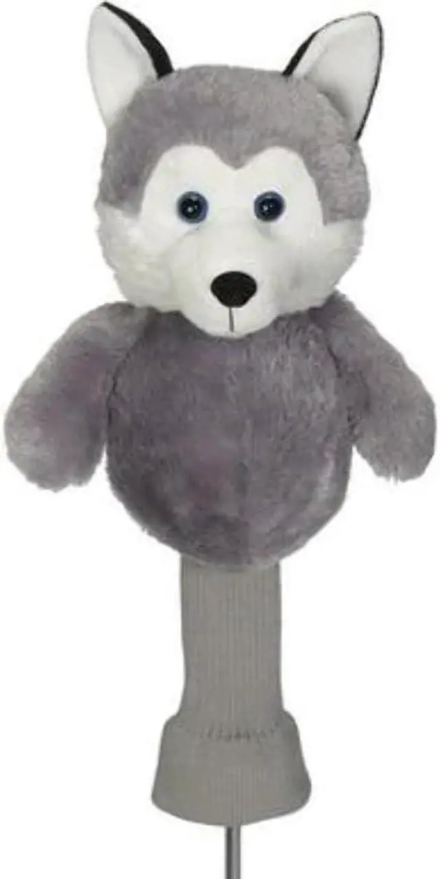 Alt view image 3 of 3 - Creative Covers Hacker The Husky Golf Club Head Cover, Novelty Plush Headcovers, For Woods And Drivers