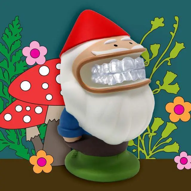Alt view image 2 of 3 - Retainer Buddy Gnome - Sanitary Storage for Retainers Clear Aligners and Mouth Guards