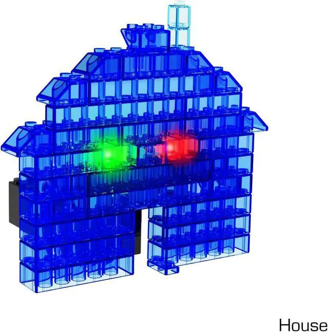 Alt view image 6 of 7 - E-Blox Power Blox Builder 4-in-1 LED Light-Up Building Blocks (PB-0729)