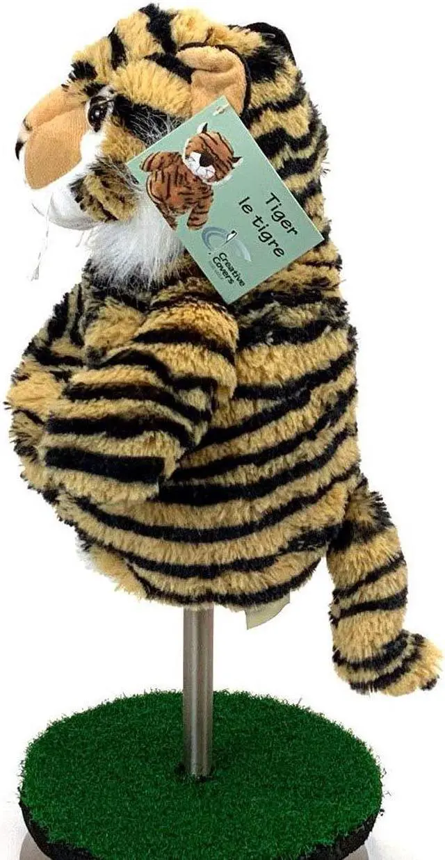 Alt view image 4 of 5 - Creative Covers Tiger In The Woods Golf Club Head Cover, Novelty Plush Headcovers, For Woods And Drivers