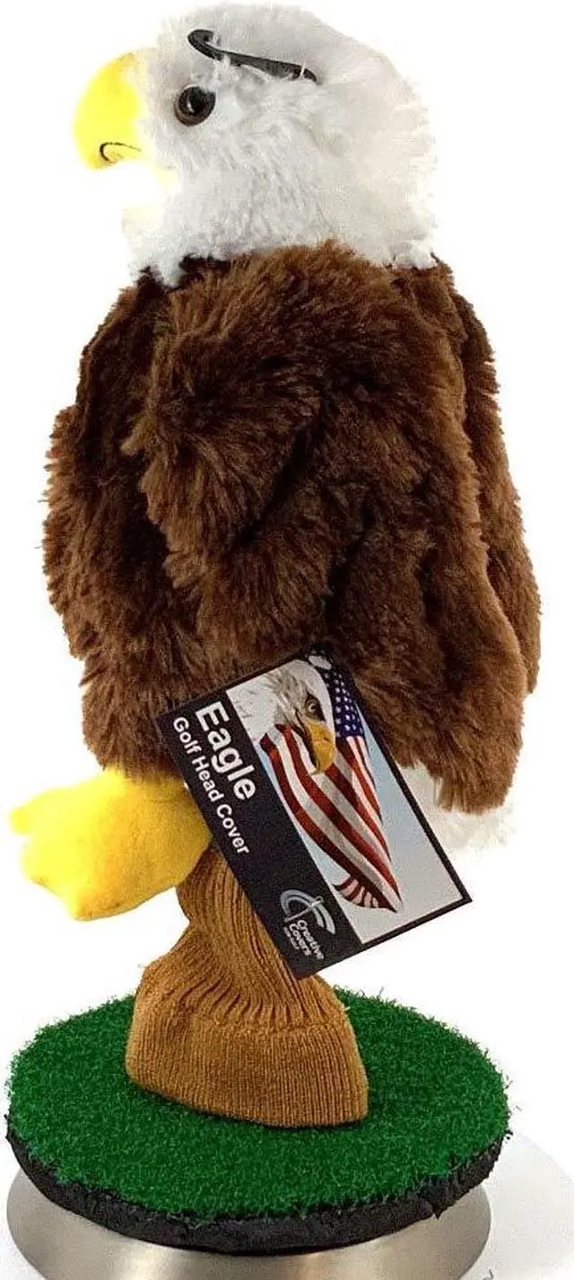 Alt view image 4 of 5 - Creative Covers Bald Eagle Golf Club Head Cover, Novelty Plush Headcovers, For Woods And Drivers