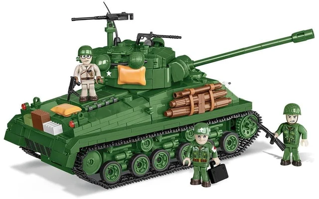 Main image of COBI US Small Army M4A3E8 Sherman Tank Easy Eight M4A3 Model Building Block Set 2533