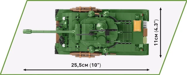 Alt view image 4 of 6 - COBI US Small Army M4A3E8 Sherman Tank Easy Eight M4A3 Model Building Block Set 2533