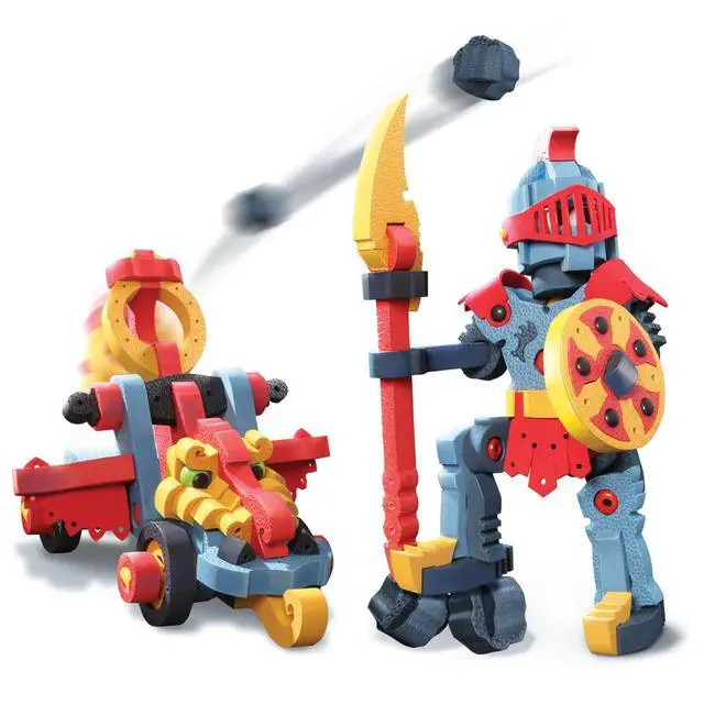 Alt view image 3 of 6 - Bloco Toys Dragon Knight & Catapult | STEM Toy | Medieval Fantasy | DIY Building Construction Set (160Piece)