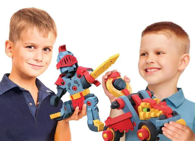 Alt view image 4 of 6 - Bloco Toys Dragon Knight & Catapult | STEM Toy | Medieval Fantasy | DIY Building Construction Set (160Piece)