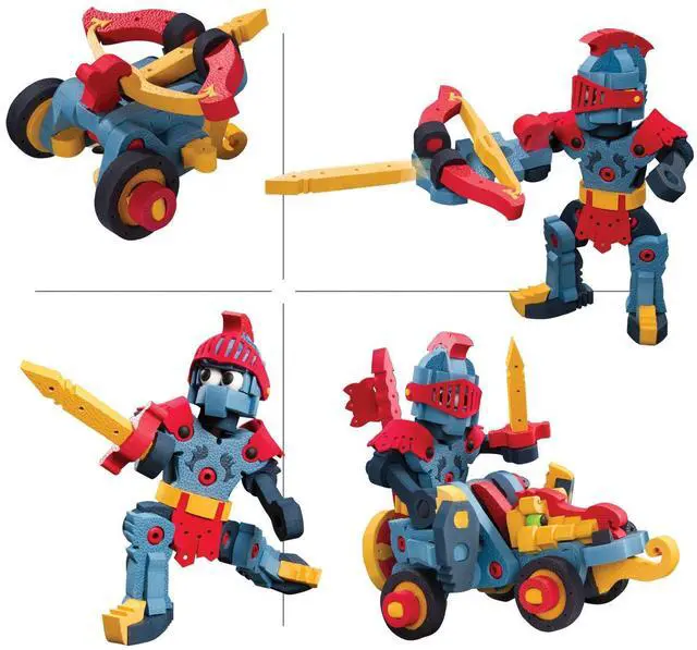 Alt view image 6 of 6 - Bloco Toys Dragon Knight & Catapult | STEM Toy | Medieval Fantasy | DIY Building Construction Set (160Piece)