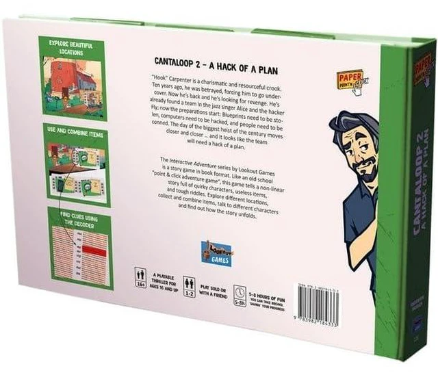 Alt view image 3 of 5 - Cantaloop A Hack of a Plan (Book 2)| Interactive Adventure Game | Puzzle Game | Fun Game for Teens and Adults | Ages 13 and Up | 1-4 Players | Average Playtime 5 Hours | Made by Lookout Games