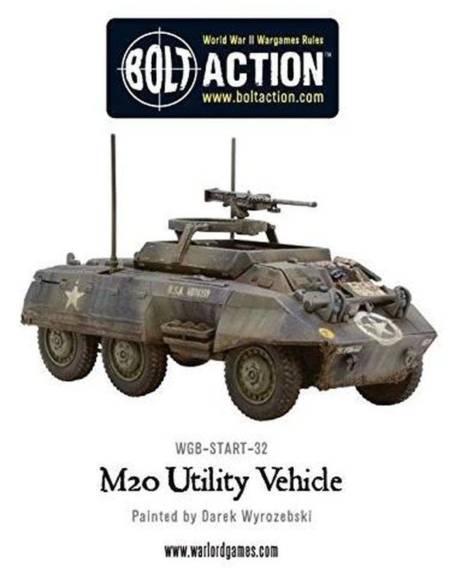 Alt view image 3 of 3 - Bolt Action M8/M20 Greyhound Scout Car Squadron | WWII Wargaming Miniatures | 28mm Scale | By Warlord Games