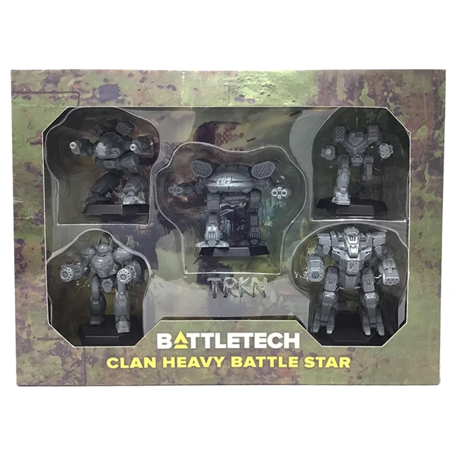 Alt view image 2 of 7 - BattleTech Clan Heavy Battle Star Minifigures | Miniatures Wargame for 2+ Players | Ages 14+ | 1.5 Hours+ Play Time | Classic Mech Warfare Collection by Catalyst Game Labs