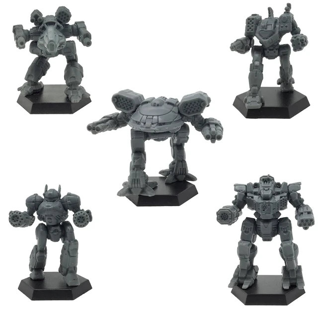 Alt view image 4 of 7 - BattleTech Clan Heavy Battle Star Minifigures | Miniatures Wargame for 2+ Players | Ages 14+ | 1.5 Hours+ Play Time | Classic Mech Warfare Collection by Catalyst Game Labs